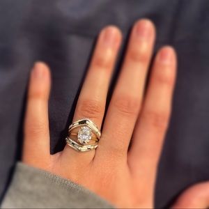 White turquoise rings (2 of them)